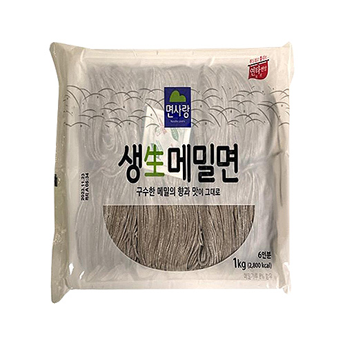 면사랑 생메밀면 1.25kg(250g×5)